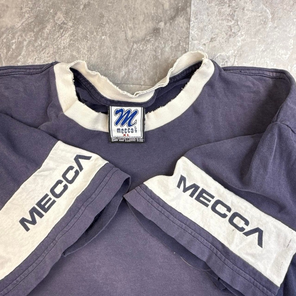 Vintage y2K crazy faded Mecca distressed T shirt size xl - Picture 3 of 8